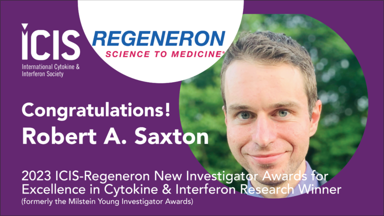 2023 ICIS-Regeneron Award Winner Robert A. Saxton