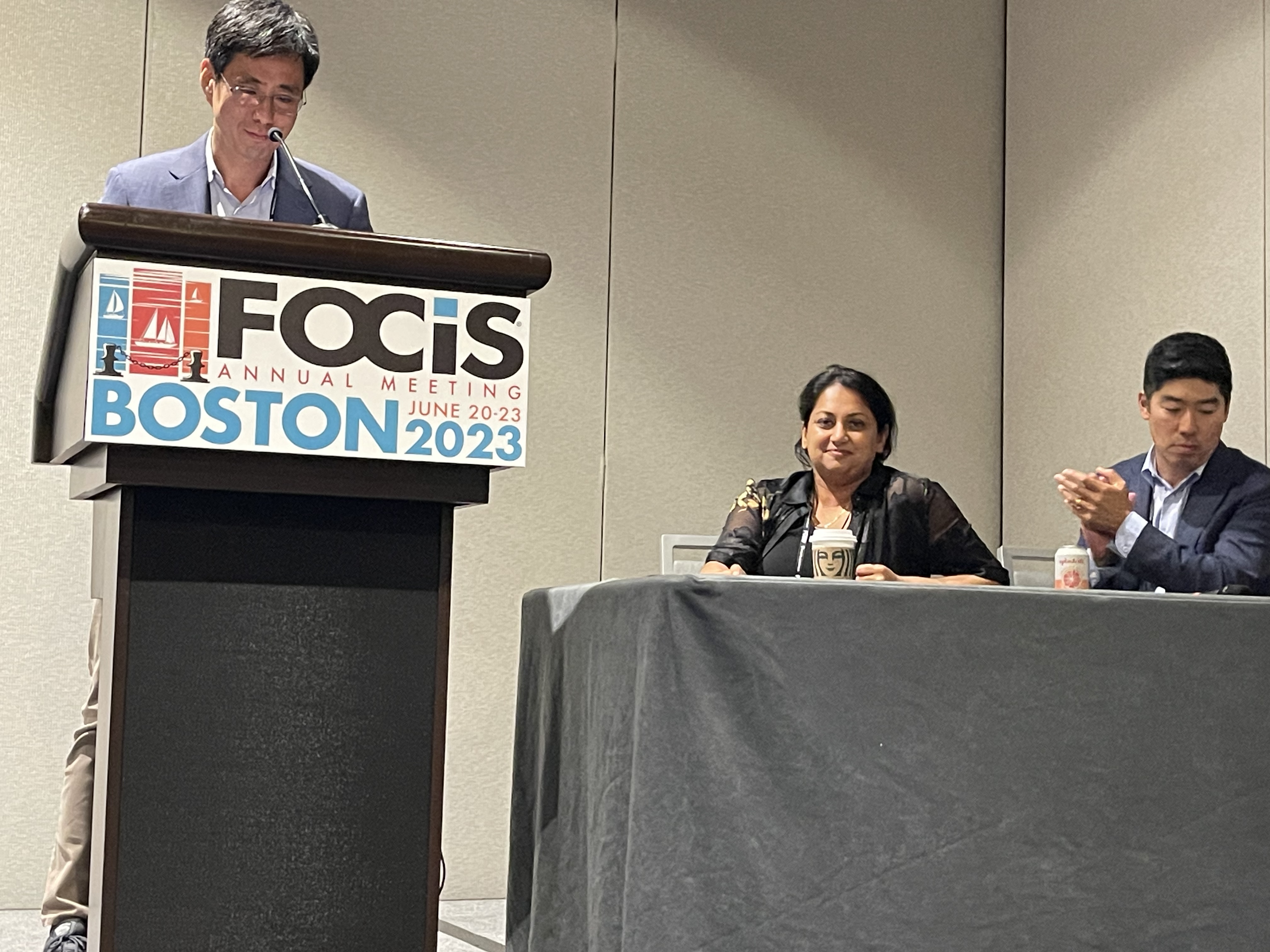 Jun Huh, PhD, Associate Professor, Immunology, Harvard Medical School (Left) and Shruti Naik, Ph.D. NYU Grossman School of Medicine (middle) and Brian Kim, MD, PhD, Mt Sinai School of Medicine