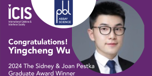 Congratulations Yingcheng Wu, 2024 Sidney & Joan Pestka Graduate Award Winner!